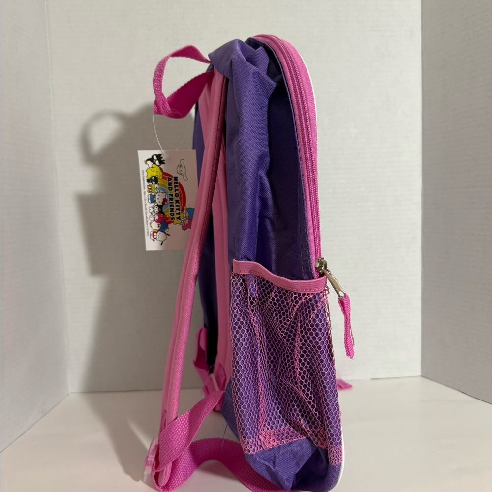 Sanrio Hello Kitty & Friends Backpack Purple Kids Bag My Melody Kuromi Keroppi - Picture 7 of 9